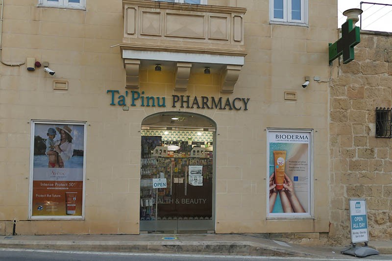 Ta' Pinu Pharmacy Front Door